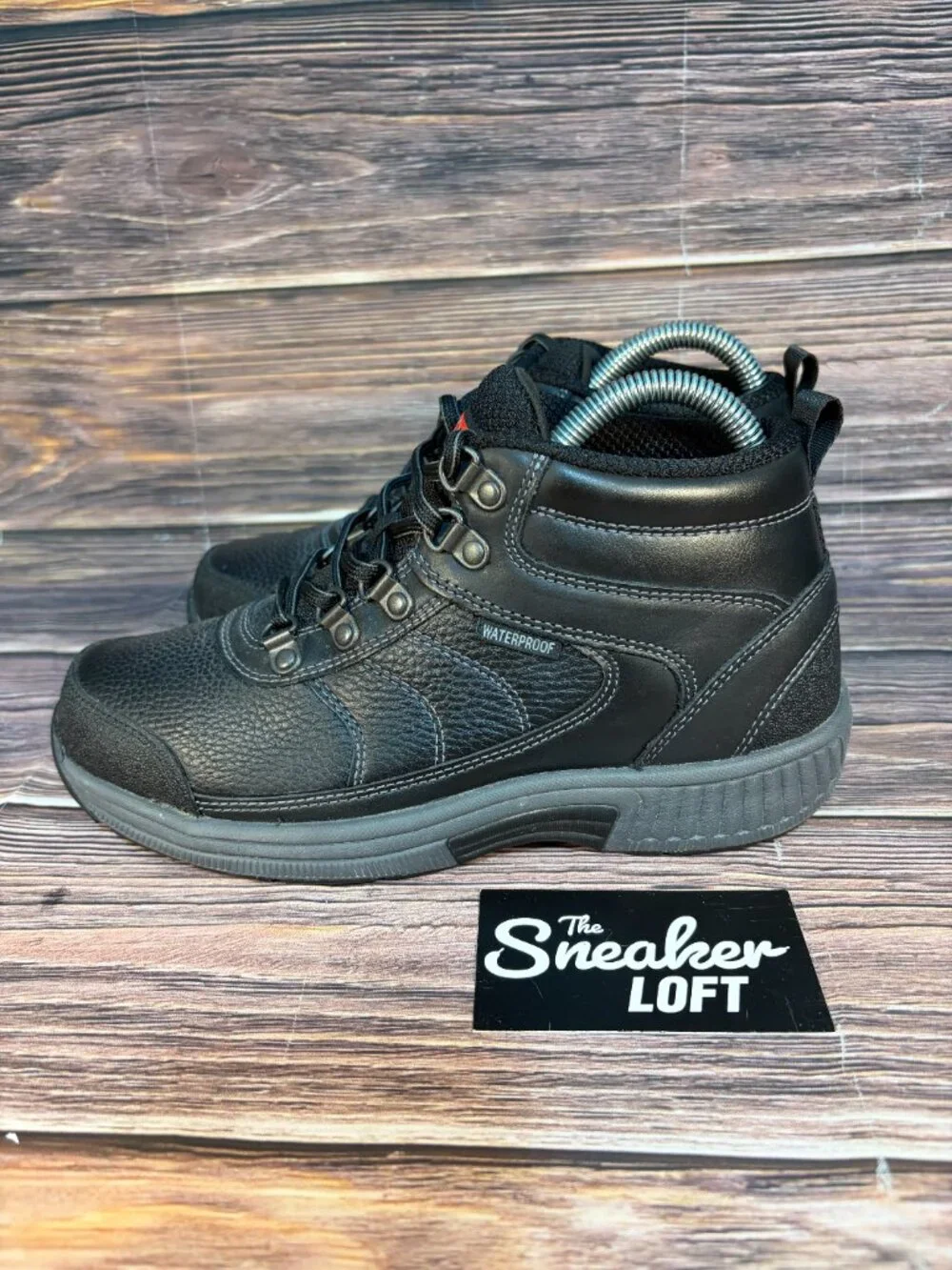 Orthofeet Delta Waterproof Boots Black Leather‎ Women's Size 7